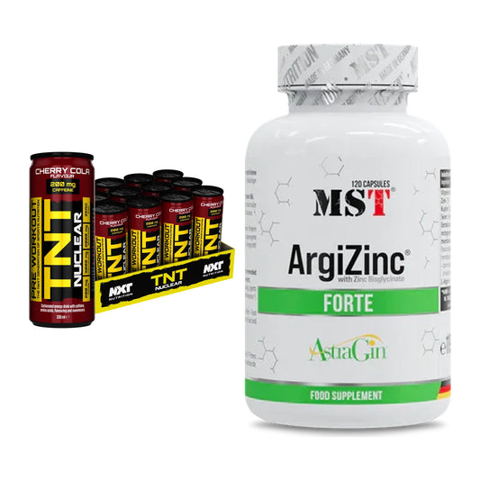 Trainings-Set: NXT Nutrition TNT NUCLEAR + MST ArgiZinc Forte – alle enthaltenen Artikel