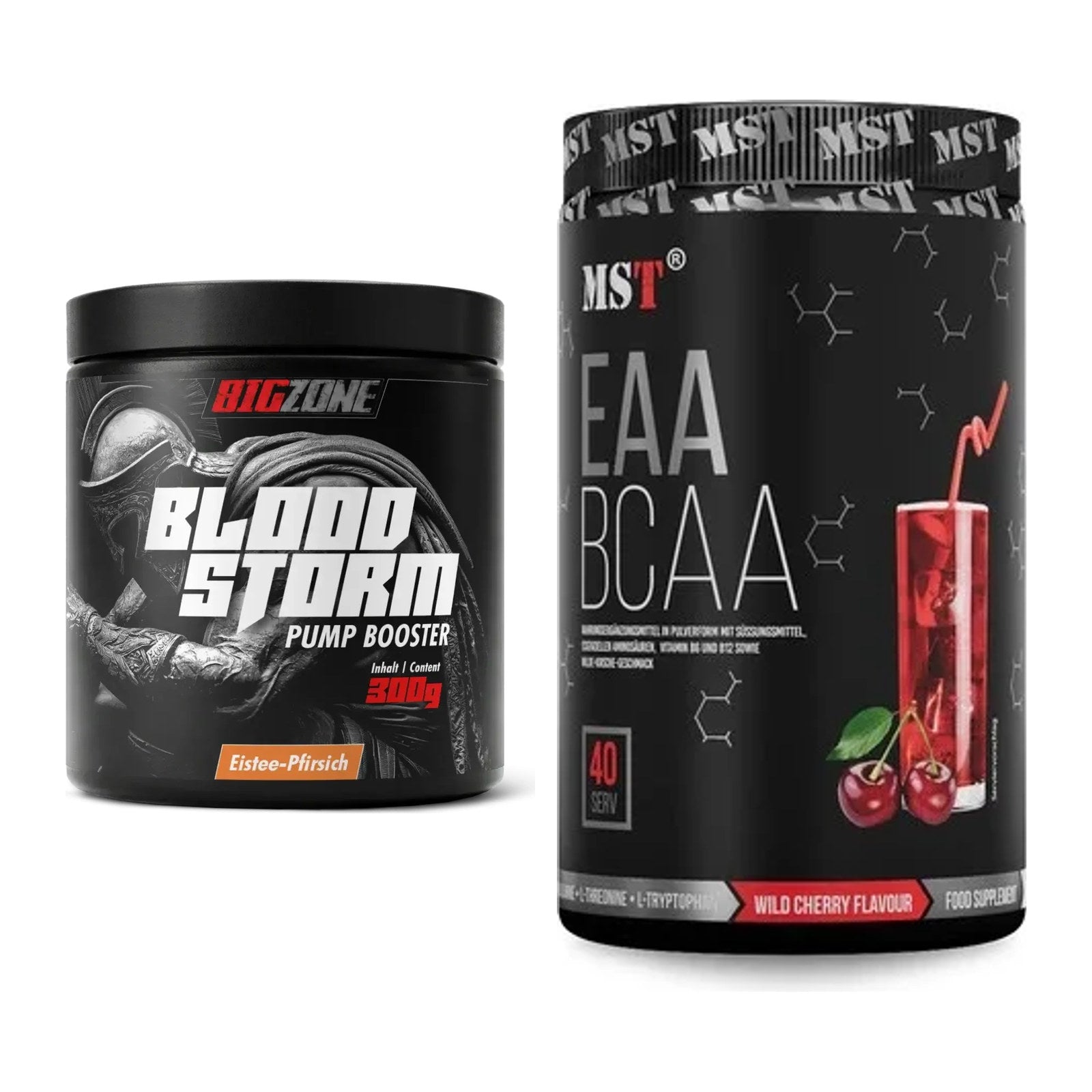 Trainings-Set: Big Zone Bloodstorm 2.0 + MST EAA & BCAA – alle enthaltenen Artikel
