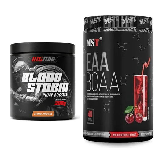 Trainings-Set: Big Zone Bloodstorm 2.0 + MST EAA & BCAA – alle enthaltenen Artikel