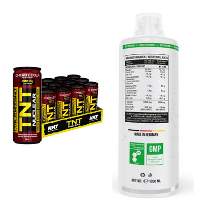 Σετ προπόνησης: NXT Nutrition TNT NUCLEAR + MST L-Carnitine 100.000 - περιλαμβάνονται όλα τα είδη