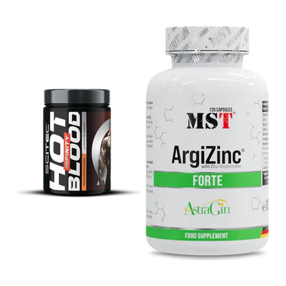 Trainings-Set: Scitec Hot Blood INFINITY + MST ArgiZinc Forte – alle enthaltenen Artikel