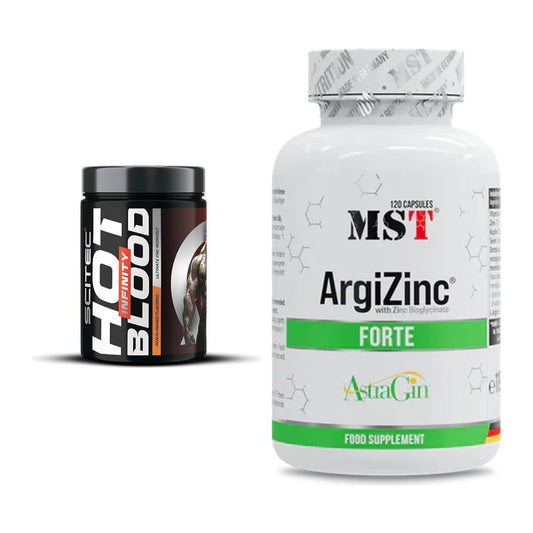 Trainings-Set: Scitec Hot Blood INFINITY + MST ArgiZinc Forte – alle enthaltenen Artikel