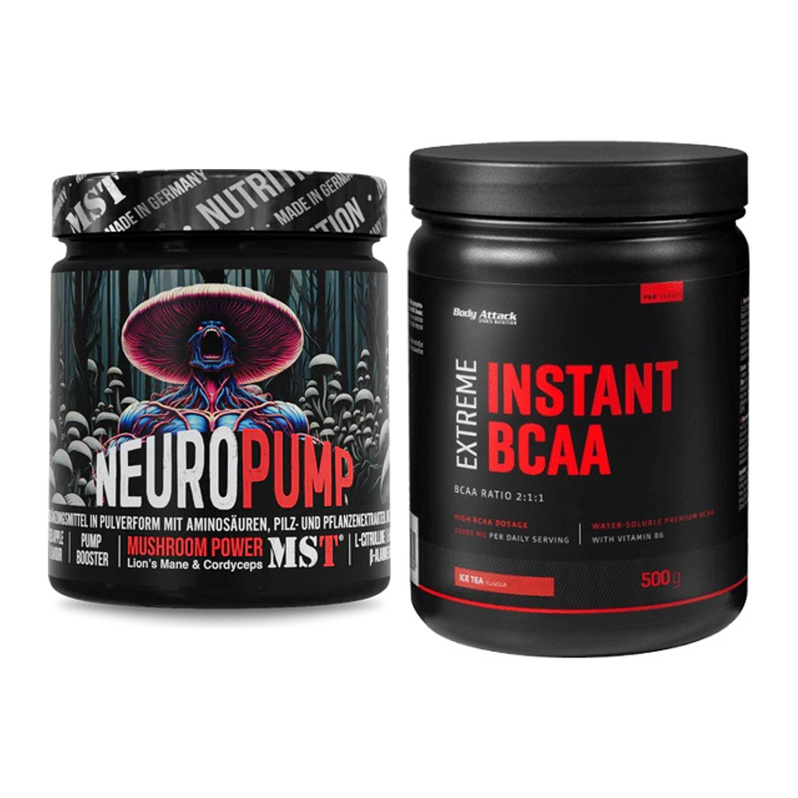 Trainings-Set: MST NeuroPump + Body Attack Instant BCAA Extreme – alle enthaltenen Artikel