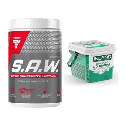 Trainings-Set: Trec Nutrition SAW Booster + INLEAD L-Glutamine – alle enthaltenen Artikel