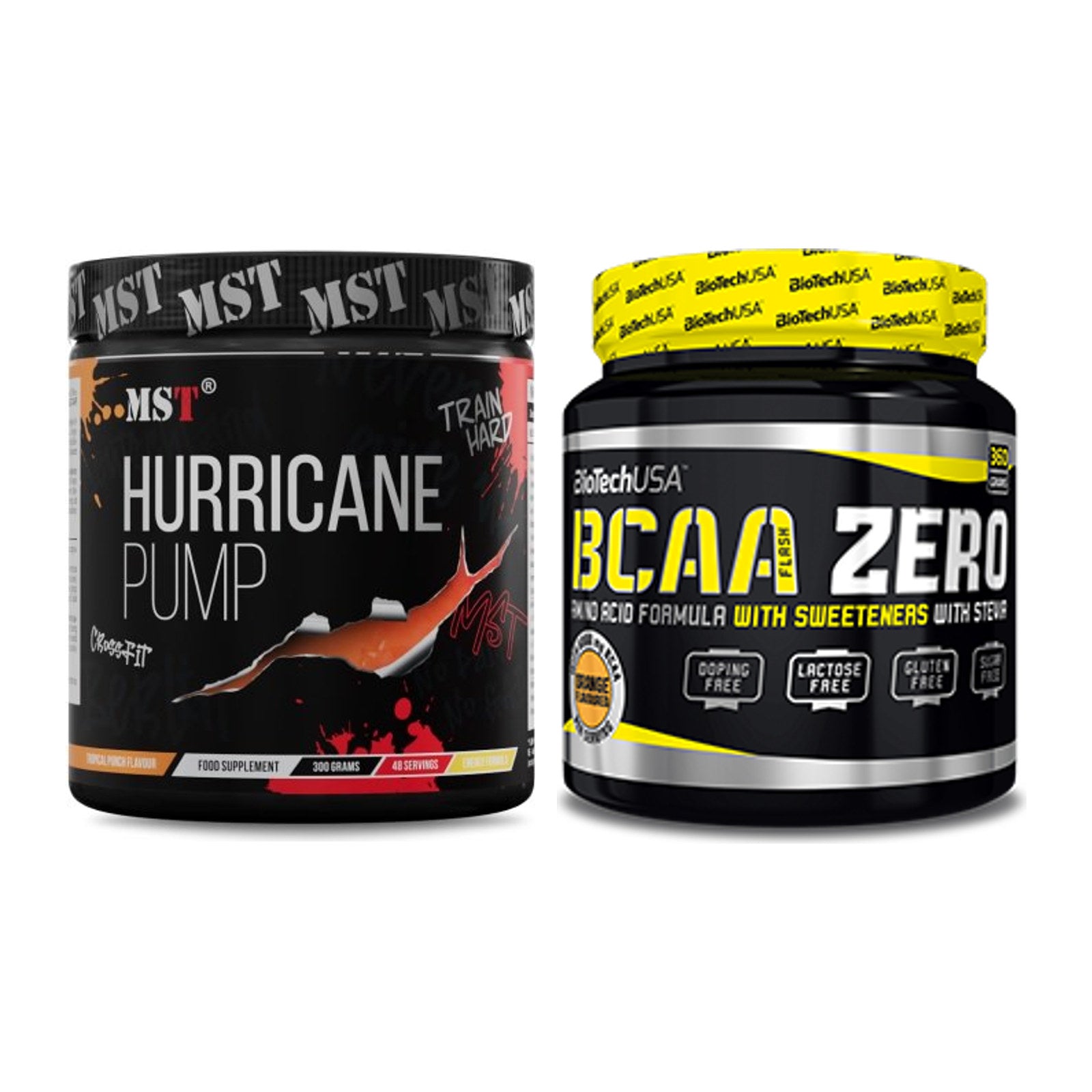 Trainings-Set: MST Hurricane Pump + BioTech BCAA Zero – alle enthaltenen Artikel