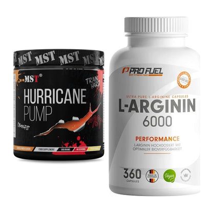 Trainings-Set: MST Hurricane Pump + ProFuel L-Arginin 6000 – alle enthaltenen Artikel