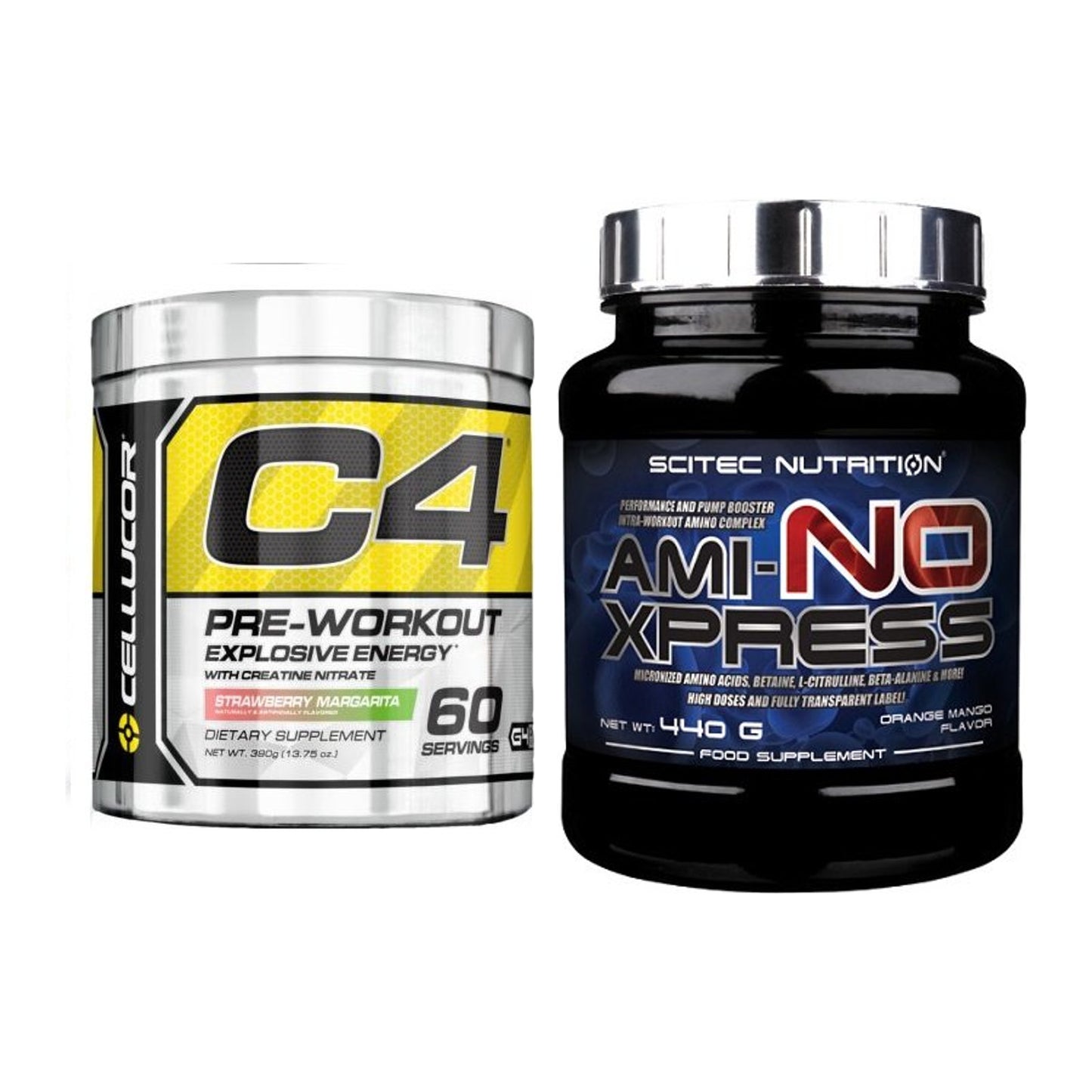 Trainings-Set: Cellucor C4 Original 60 Serv. + Scitec Ami-NO Xpress – alle enthaltenen Artikel