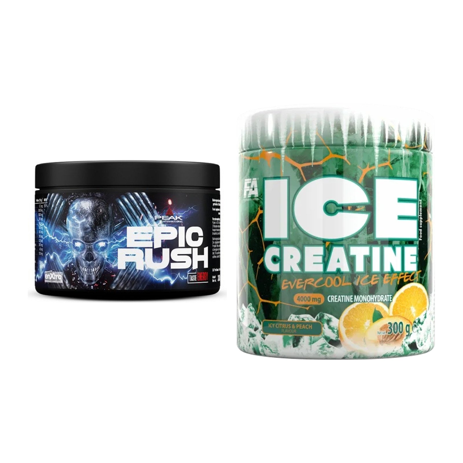 Trainings-Set: Peak Epic Rush + FA Nutrition ICE Creatine – alle enthaltenen Artikel
