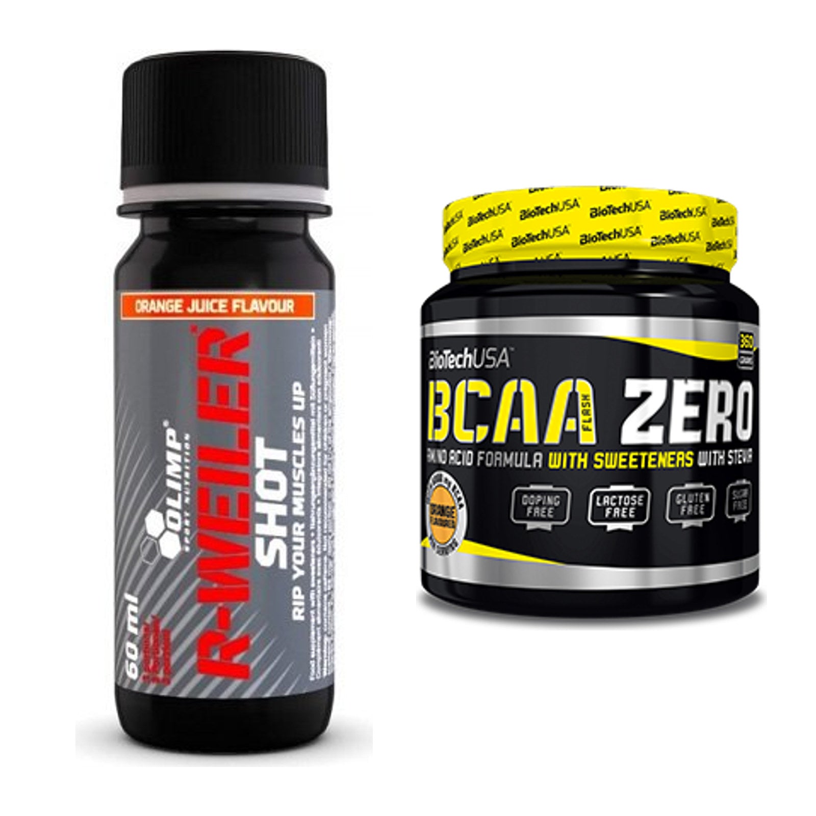 Trainings-Set: Olimp R-Weiler Shot + BioTech BCAA Zero – alle enthaltenen Artikel