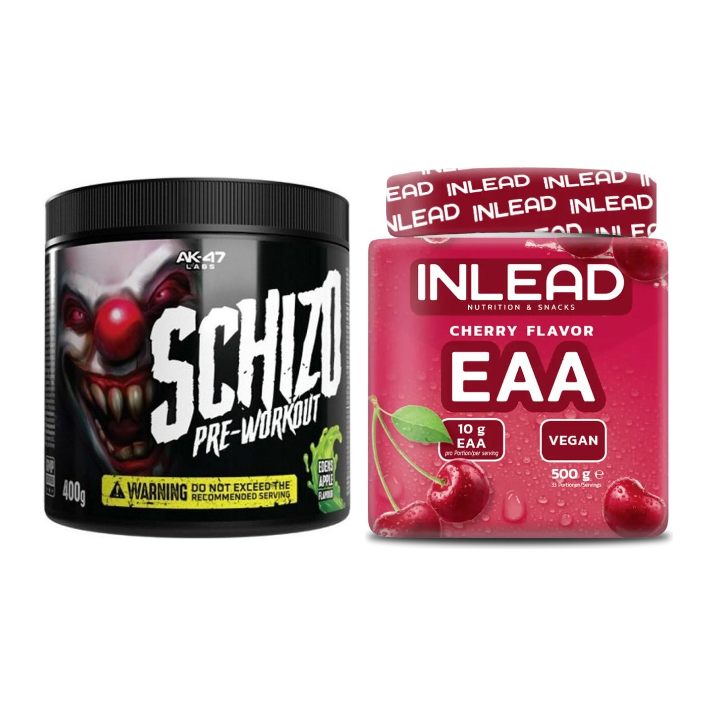 Trainings-Set: AK47 Labs Schizo Pre-Workout + INLEAD EAA – alle enthaltenen Artikel