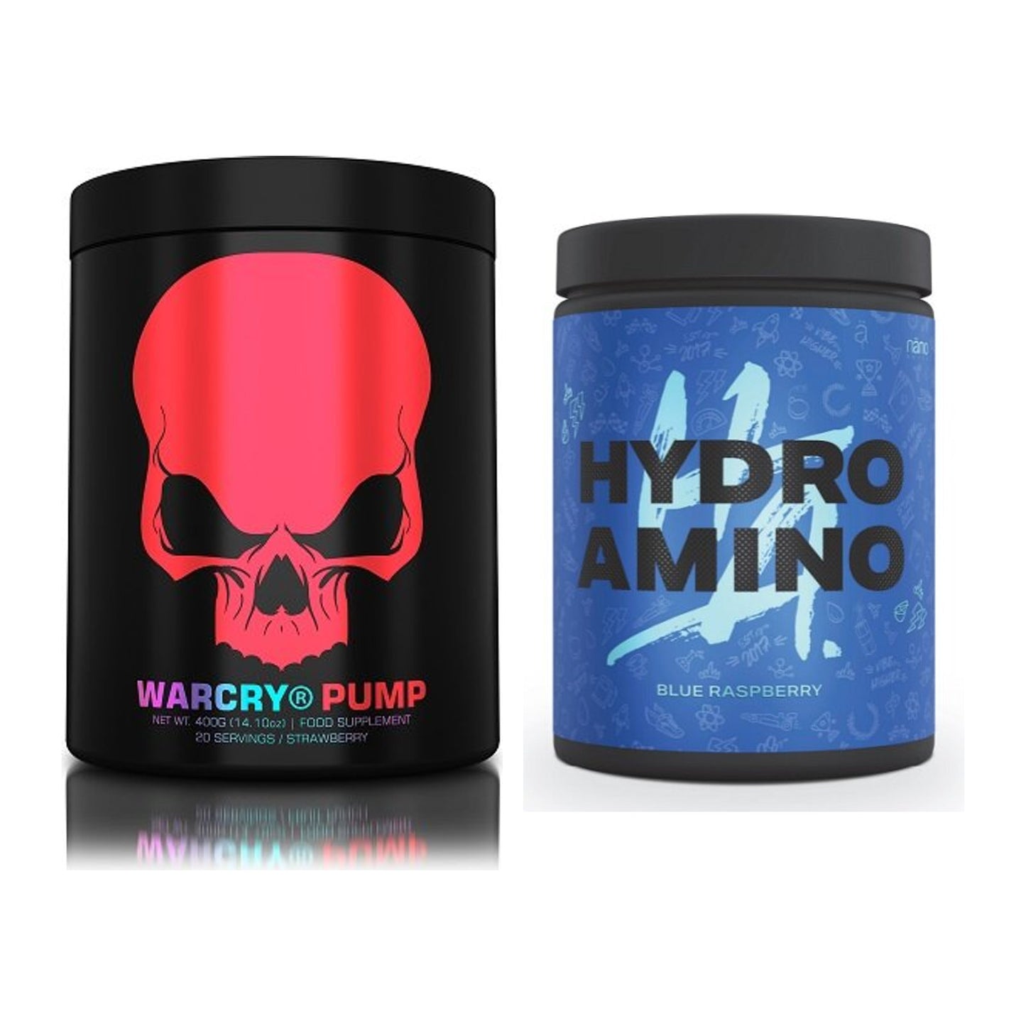 Trainings-Set: Genius Nutrition Warcry PUMP + Nanosupps Hydro Amino – alle enthaltenen Artikel