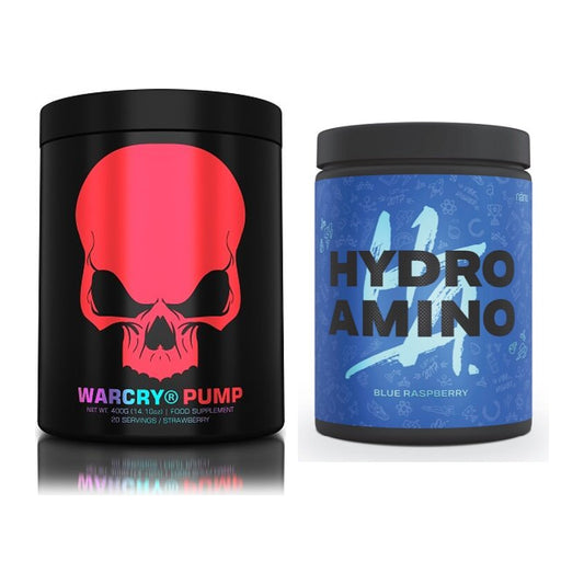 Trainings-Set: Genius Nutrition Warcry PUMP + Nanosupps Hydro Amino – alle enthaltenen Artikel