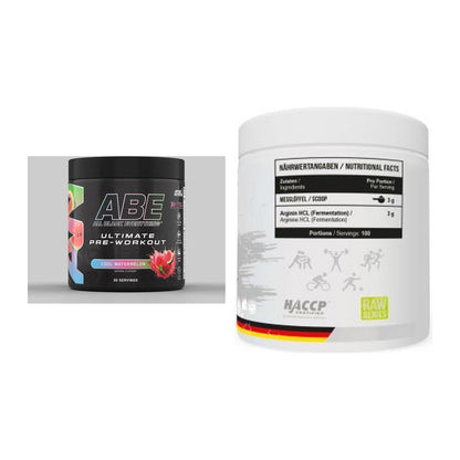 Trainings-Set: Applied Nutrition A.B.E Ultimate + MST Arginine HCL – alle enthaltenen Artikel