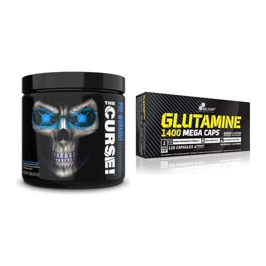 Treningssett: JNX Sports The Curse! + Olimp L-Glutamine Mega Caps – alle varer inkludert