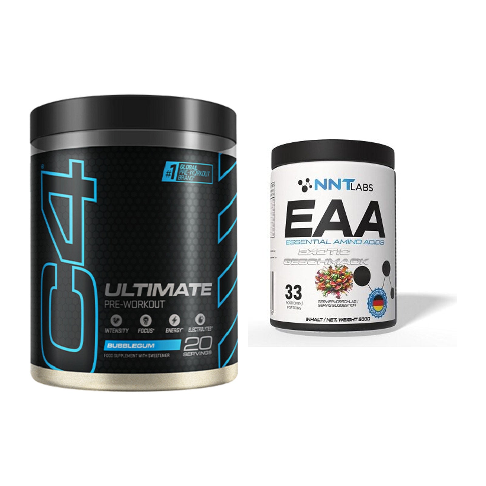Trainings-Set: Cellucor C4 ULTIMATE 20 Serv. + NNT EAA – alle enthaltenen Artikel