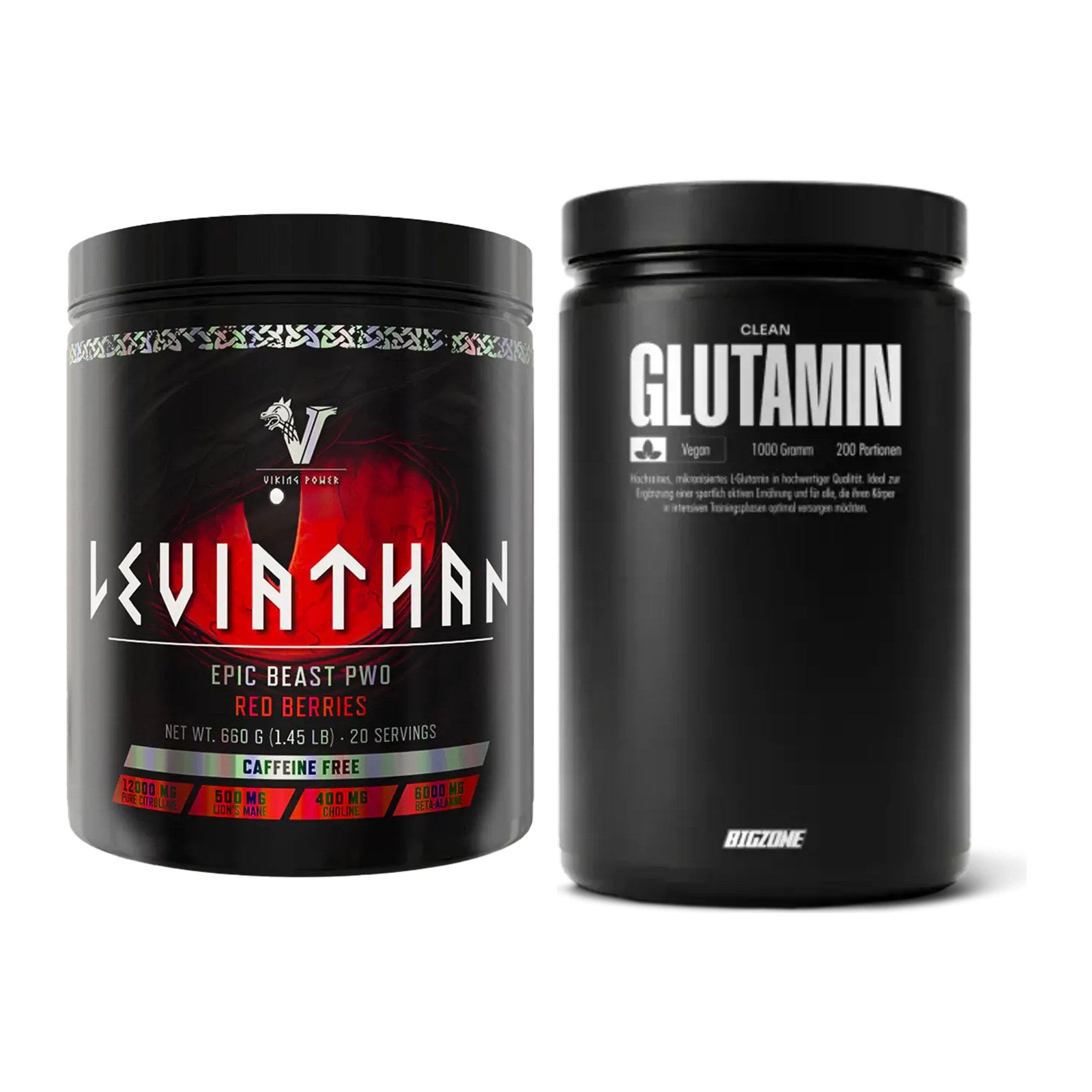 Trainings-Set: Viking Power Leviathan Hardcore + Big Zone Glutamin – alle enthaltenen Artikel