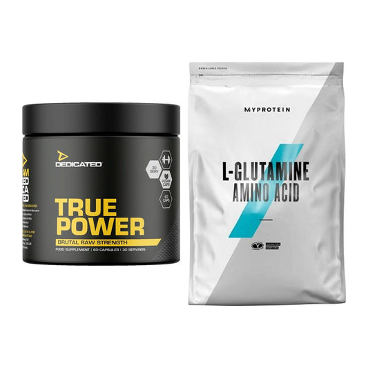 Trainings-Set: Dedicated True Power + MyProtein Glutamin – alle enthaltenen Artikel