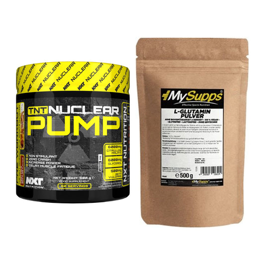 Trainings-Set: NXT Nutrition TNT Nuclear Pump + MySupps Glutamine – alle enthaltenen Artikel
