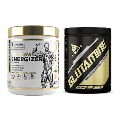 Trainings-Set: Kevin Levrone Full Blown Energizer + Peak Glutamin – alle enthaltenen Artikel
