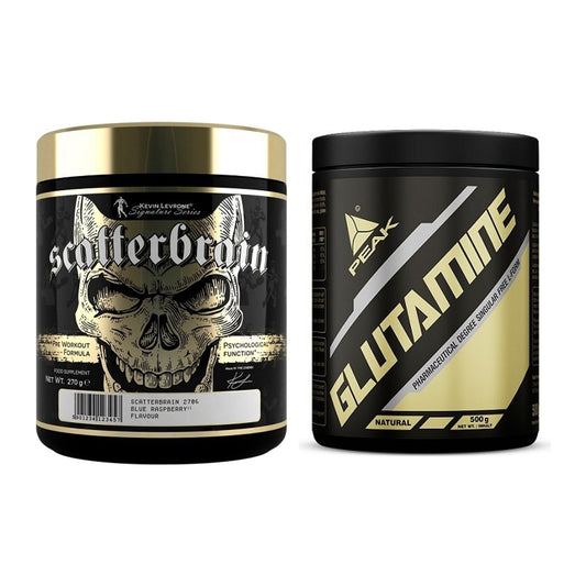 Trainings-Set: Kevin Levrone Scatterbrain + Peak Glutamin – alle enthaltenen Artikel
