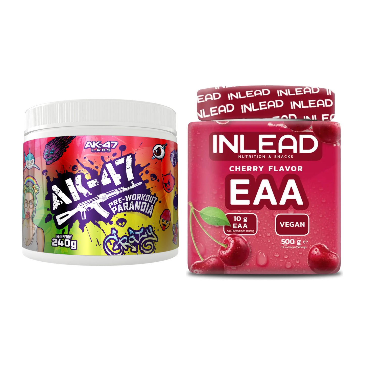 Trainings-Set: AK47 Labs Pre-Workout Paranoia + INLEAD EAA – alle enthaltenen Artikel