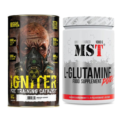 Trainings-Set: Nuclear Nutrition IGNITER Booster + MST Glutamine – alle enthaltenen Artikel