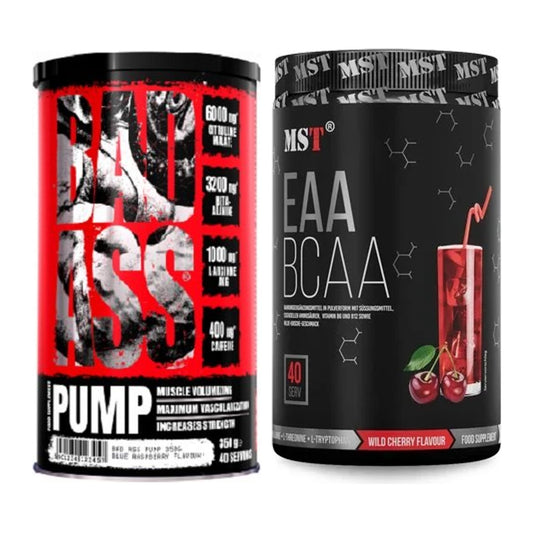 Trainings-Set: BAD ASS Pump + MST EAA & BCAA – alle enthaltenen Artikel