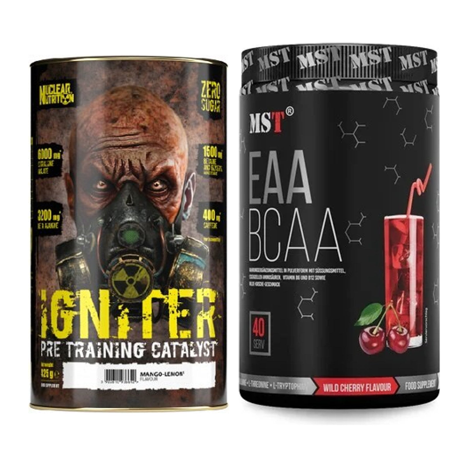 Trainings-Set: Nuclear Nutrition IGNITER Booster + MST EAA & BCAA – alle enthaltenen Artikel
