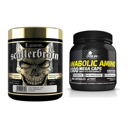 Trainings-Set: Kevin Levrone Scatterbrain + Olimp Anabolic Amino 5500 – alle enthaltenen Artikel