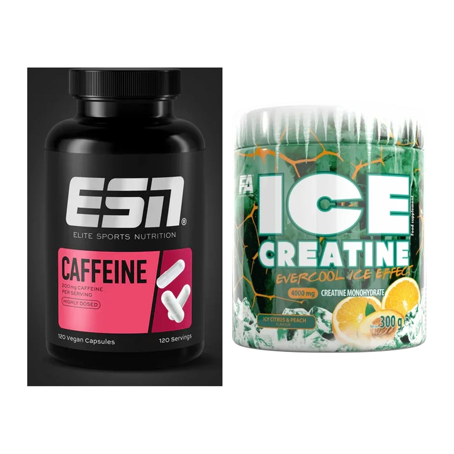 Trainings-Set: ESN Caffeine Caps + FA Nutrition ICE Creatine – alle enthaltenen Artikel