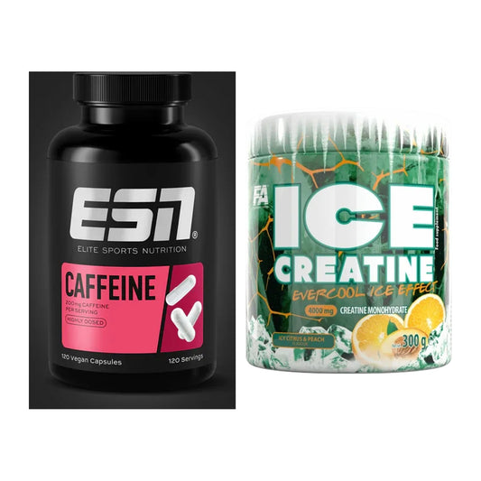 Set de antrenament: Capsule ESN Coffeine + FA Nutrition ICE Creatine - toate articolele incluse