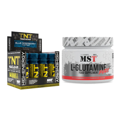 Trainings-Set: NXT Nutrition TNT Nuclear Shots + MST Glutamine – alle enthaltenen Artikel