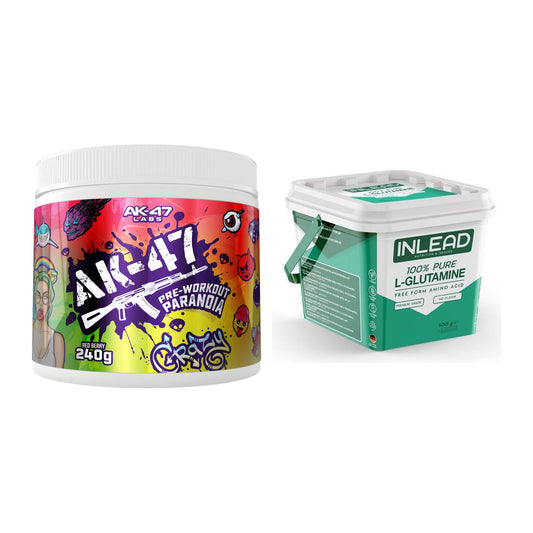 Trainings-Set: AK47 Labs Pre-Workout Paranoia + INLEAD L-Glutamine – alle enthaltenen Artikel