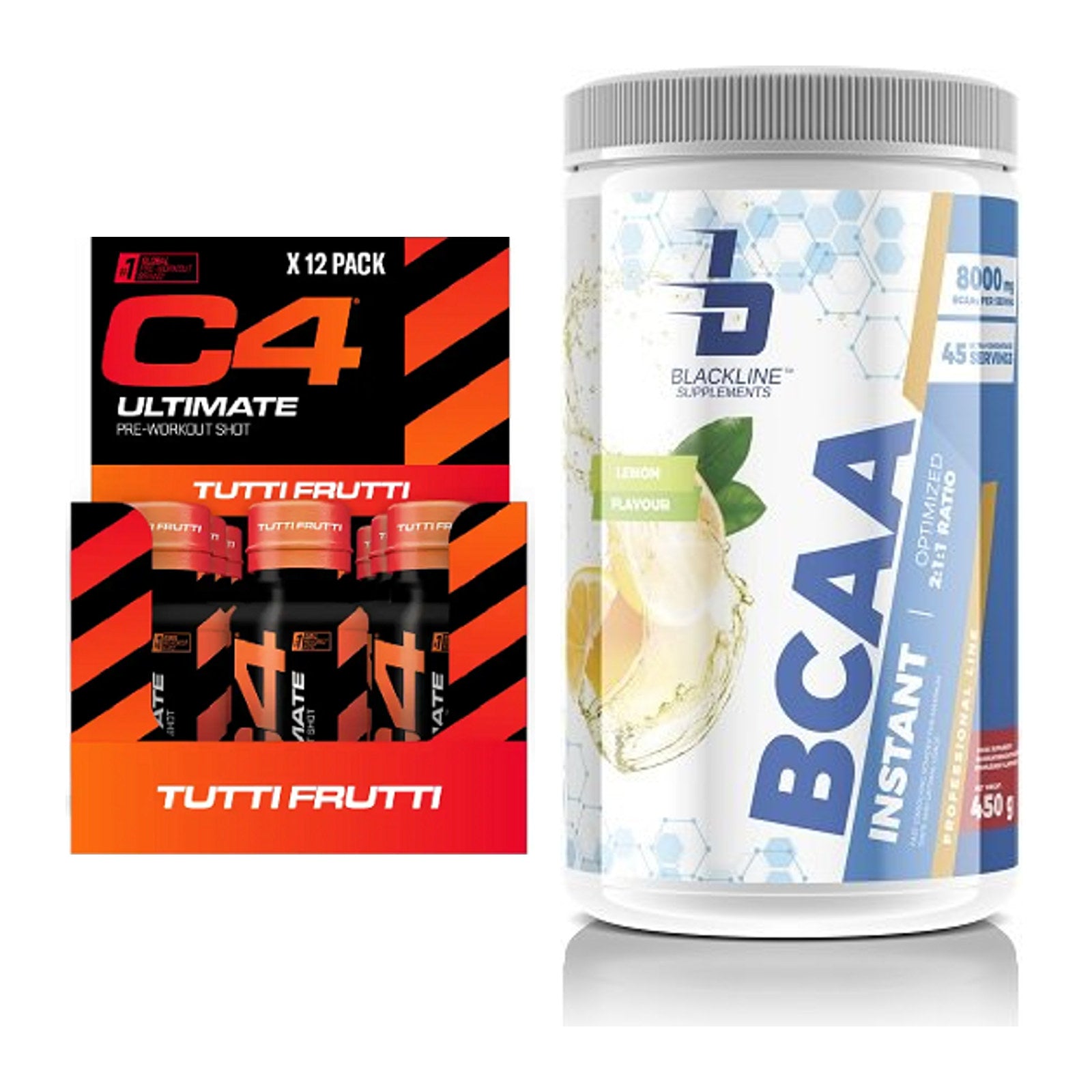 Trainings-Set: Cellucor C4 Ultimate + Blackline Supplements BCAA – alle enthaltenen Artikel