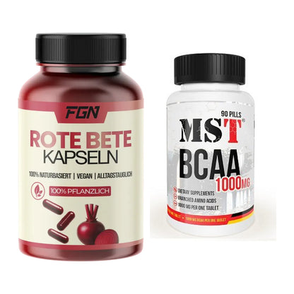 Trainings-Set: FGN Rote Beete + MST BCAA 1000 (90 Tabl.) – alle enthaltenen Artikel