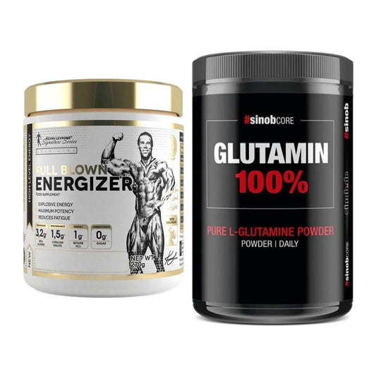 Trainings-Set: Kevin Levrone Full Blown + Sinob Core L-Glutamin – alle enthaltenen Artikel