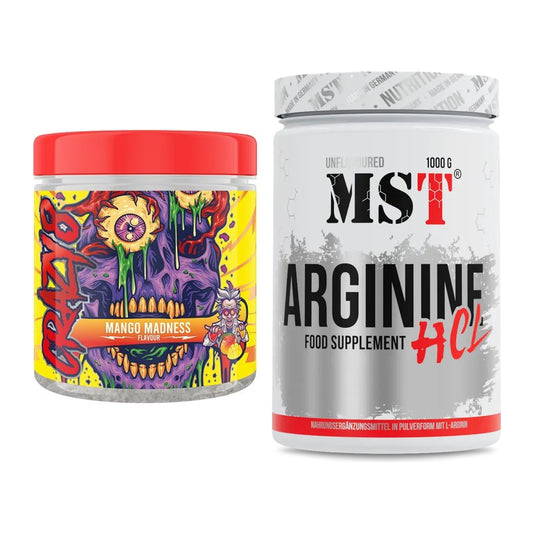 Trainings-Set: Swedish Supplements Crazy 8 + MST Arginine HCL – alle enthaltenen Artikel