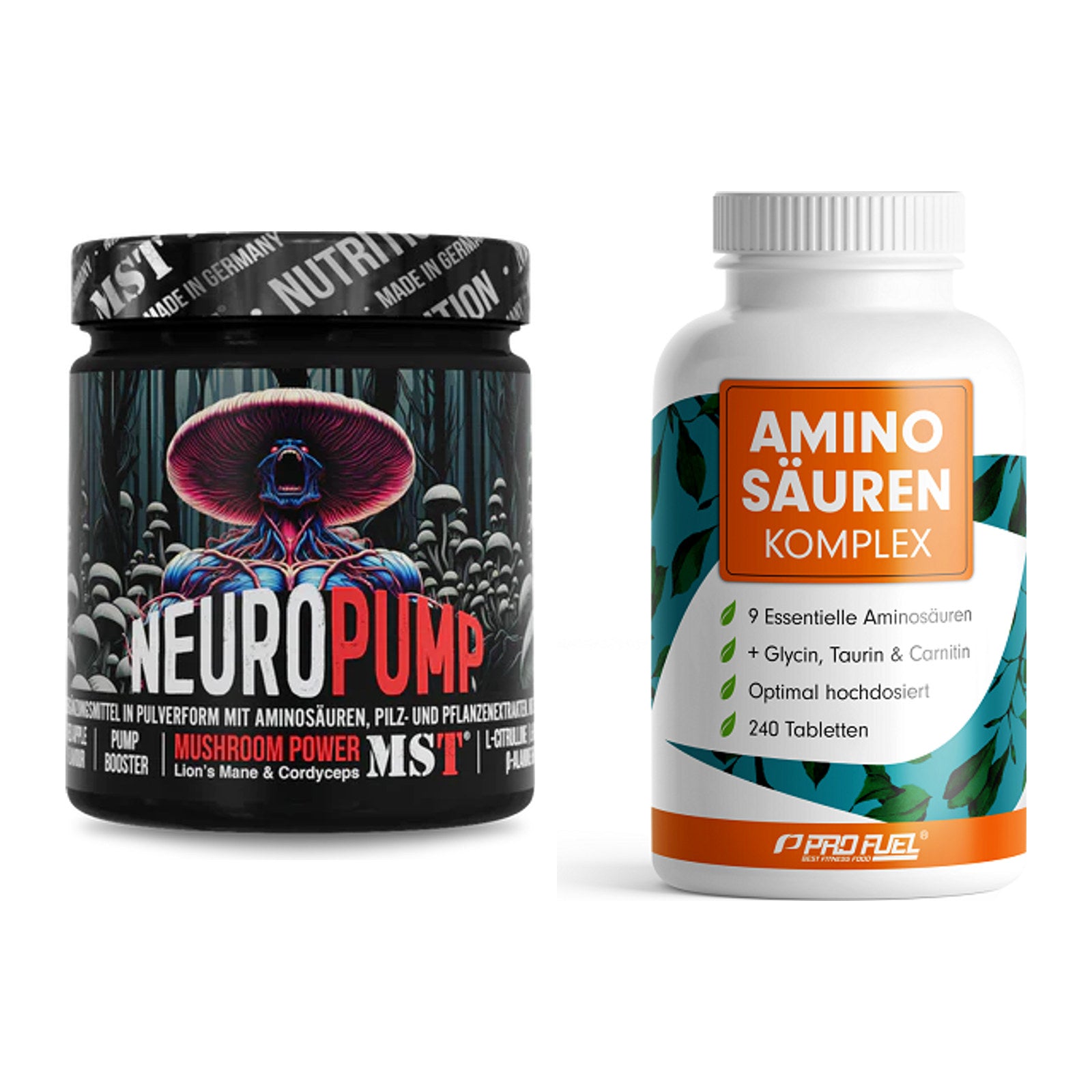 Trainings-Set: MST NeuroPump + ProFuel Aminosäuren Komplex 240 – alle enthaltenen Artikel
