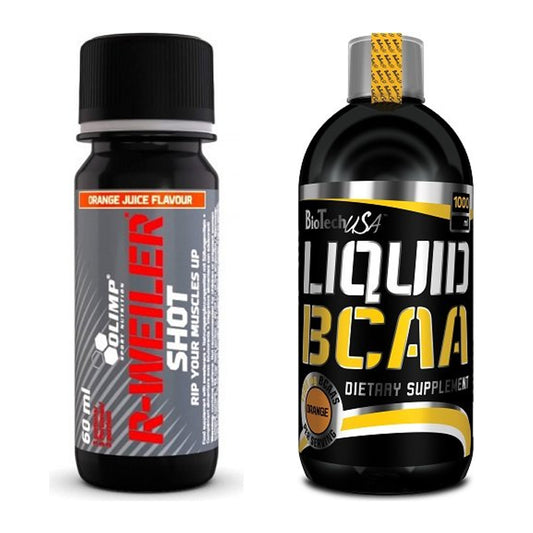 Trainings-Set: Olimp R-Weiler Shot + BioTech Liquid BCAA – alle enthaltenen Artikel