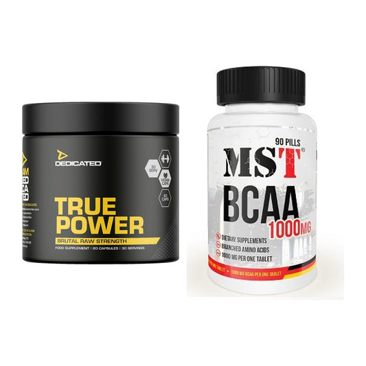 Trainings-Set: Dedicated True Power + MST BCAA 1000 (90 Tabl.) – alle enthaltenen Artikel
