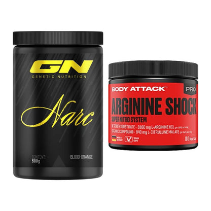 Trainings-Set: GN Narc + Body Attack Arginine Shock – alle enthaltenen Artikel