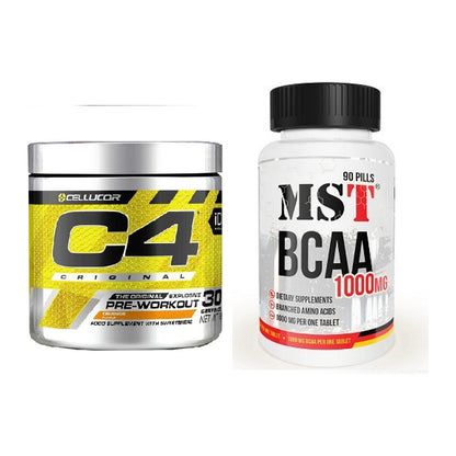 Trainings-Set: Cellucor C4 Original + MST BCAA 1000 (90 Tabl.) – alle enthaltenen Artikel