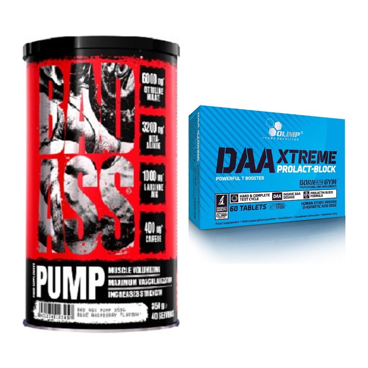 Trainings-Set: BAD ASS Pump + Olimp DAA Xtreme – alle enthaltenen Artikel