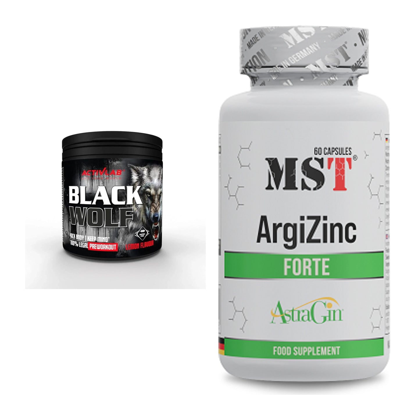 Trainings-Set: Activlab Black Wolf Pre-Workout + MST ArgiZinc Forte – alle enthaltenen Artikel