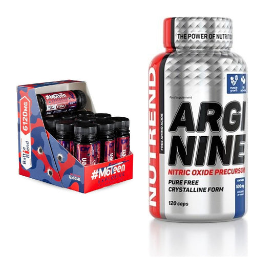 Trainings-Set: DY Nutrition M6Teen Prewokrout + Nutrend Arginine – alle enthaltenen Artikel