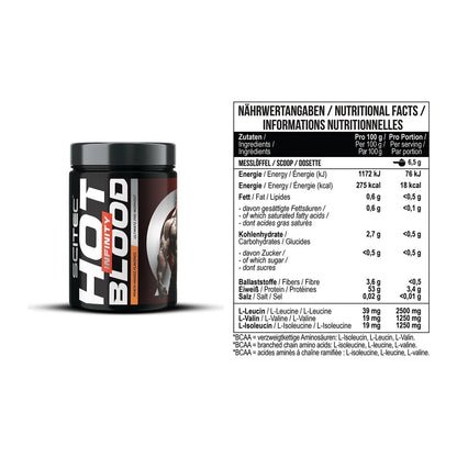 Trainings-Set: Scitec Hot Blood INFINITY + MST BCAA Zero – alle enthaltenen Artikel