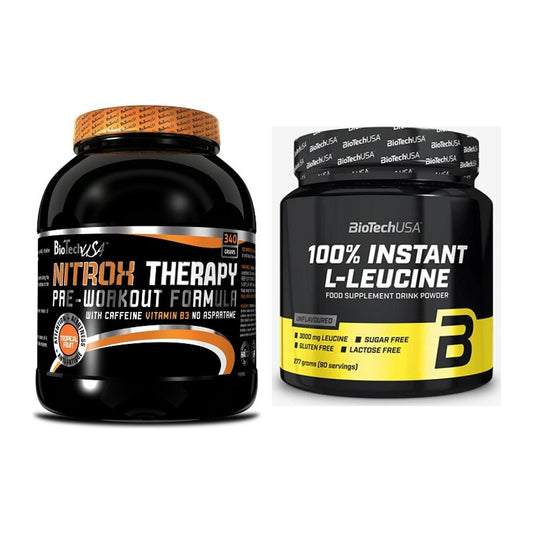 Trainings-Set: BioTech NitroX Therapy + BioTech 100% Instant L-Leucine – alle enthaltenen Artikel