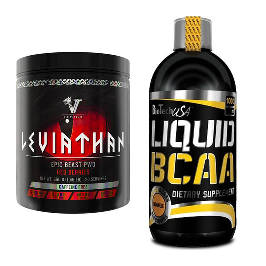 Trainings-Set: Viking Power Leviathan Hardcore + BioTech Liquid BCAA – alle enthaltenen Artikel