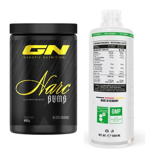 Trainings-Set: GN Narc Pump + MST L-Carnitine 100.000 (1000ml) – alle enthaltenen Artikel