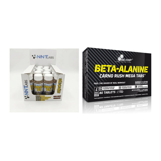 Trainings-Set: NNT Extreme Pre-Workout + Olimp Beta-Alanin Carno – alle enthaltenen Artikel